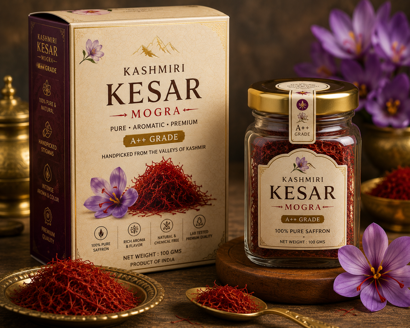Kashmiri Kesar Mogra